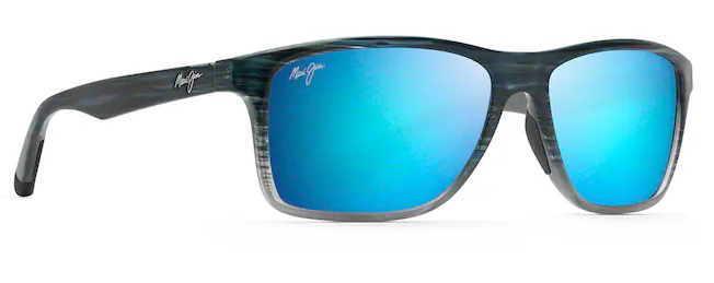Onshore Polarized - Blue Black Stripe Fade w/ Blue Hawaii