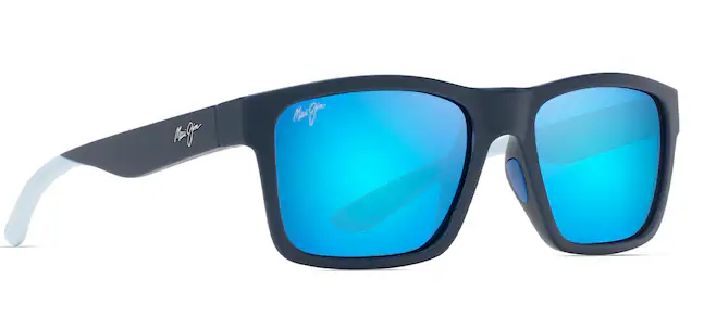The Flats Polarized - Navy with Light Blue w/ Blue Hawaii
