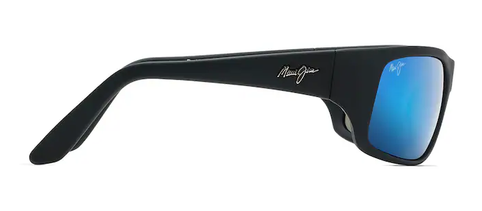 Peahi Polarized - Black Matte Rubber w/ Blue Hawaii