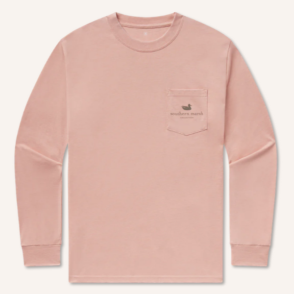Seawash™ Tee - Retro Duck Originals - Long Sleeve - Salmon