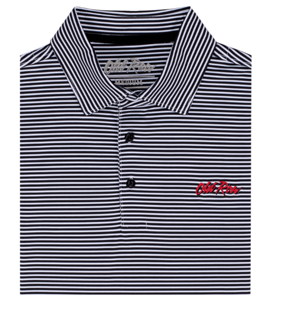 Striped Polo - Black