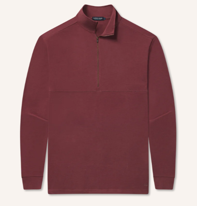 Woods Cross Brushed Pullover - Maroon