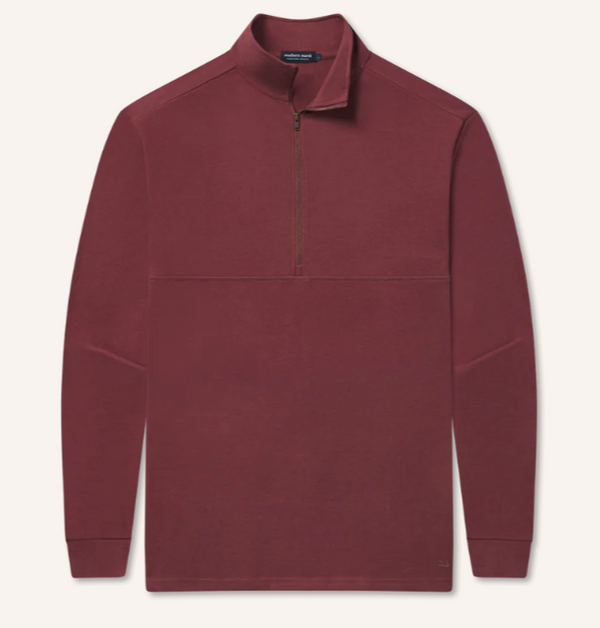 Woods Cross Brushed Pullover - Maroon