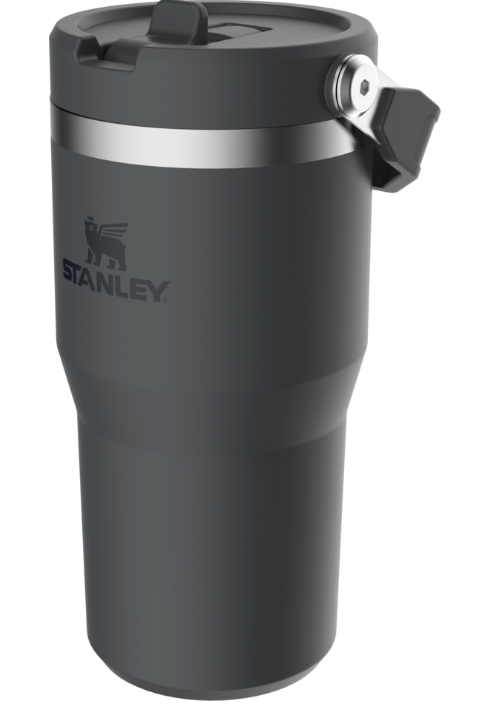 The IceFlow™ Flip Straw Tumbler 20 oz. - Black 2.0