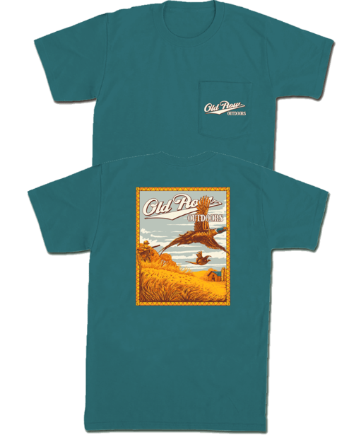 Outdoor Pheasant Hunt Pocket Tee - Green