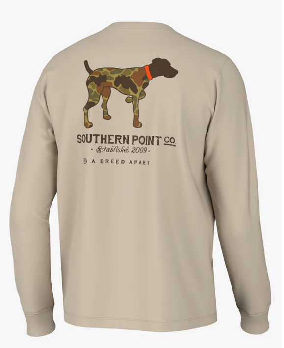 Vintage Camo Greyton LS Tee - Sandstone