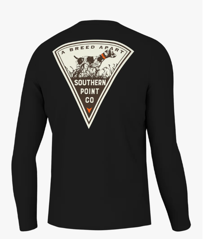 Wedge LS Tee - Charcoal