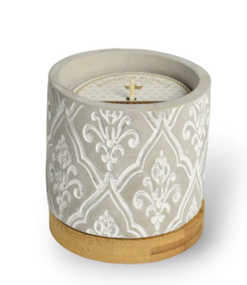 3oz Damask Stone Candle - Back Porch