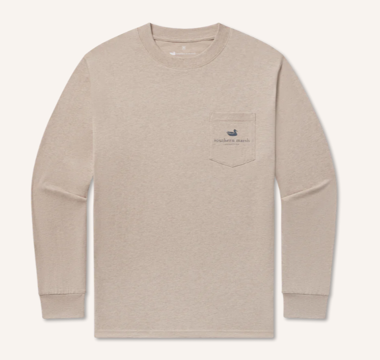 Mercantile Dome Tee - Long Sleeve Tee - Washed Burnt Taupe
