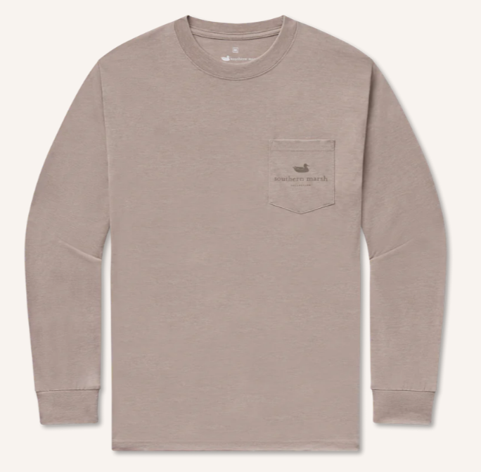 Seawash™ Tee - Stag - Long Sleeve - Washed Burnt Taupe