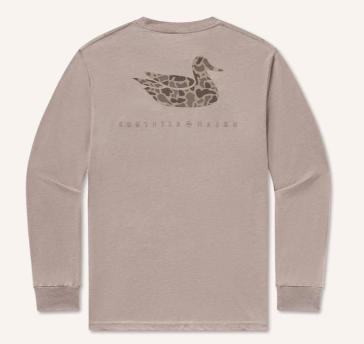 Seawash™ Tee - Retro Duck Originals - Long Sleeve - Burnt Taupe