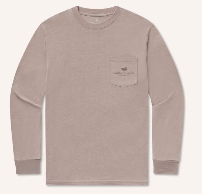 Seawash™ Tee - Retro Duck Originals - Long Sleeve - Burnt Taupe