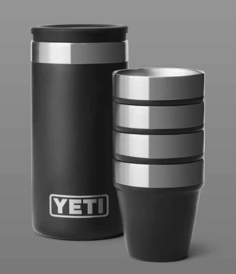 YETI® Shot Glass Set with Carrying Case - Black