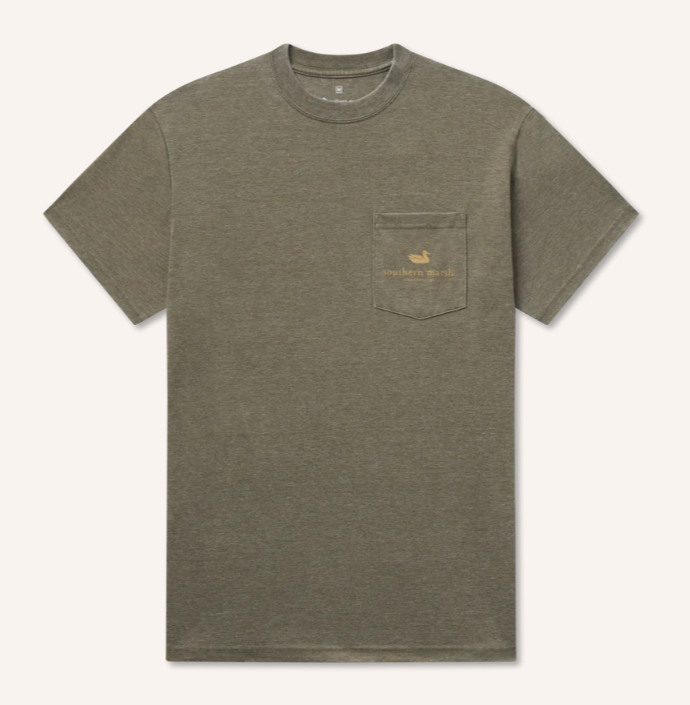 Seawash™ Tee - Tailing Trout - Dark Olive