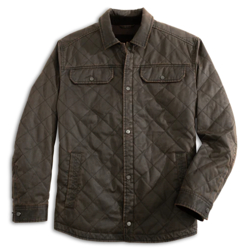 Keel Antique Cotton Shirtjac - Brown