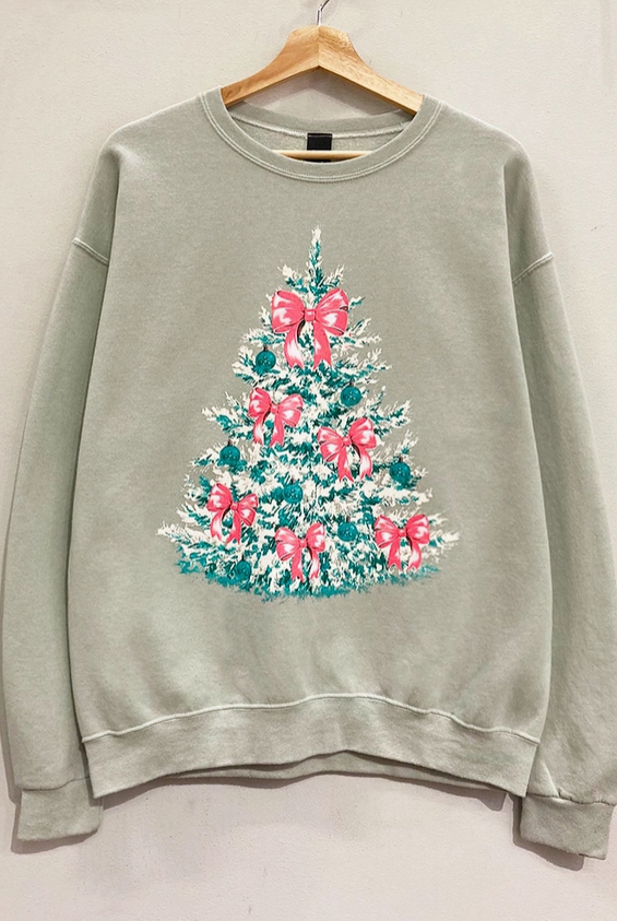 Christmas Tree Sweatshirt - Iceberg