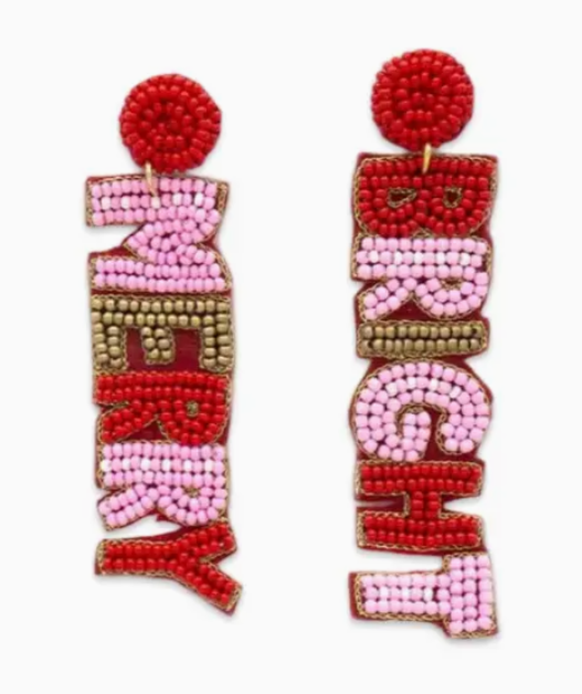 Pink| Red Merry + Bright Earring