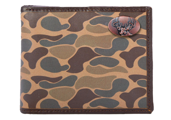 Buck Old School Camo Bifold Wallet
