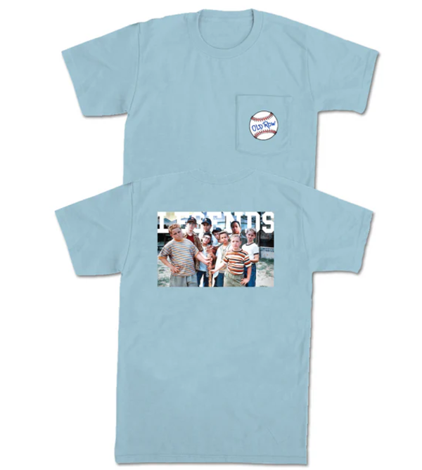 Legends Never Die Pocket Tee - Light Blue