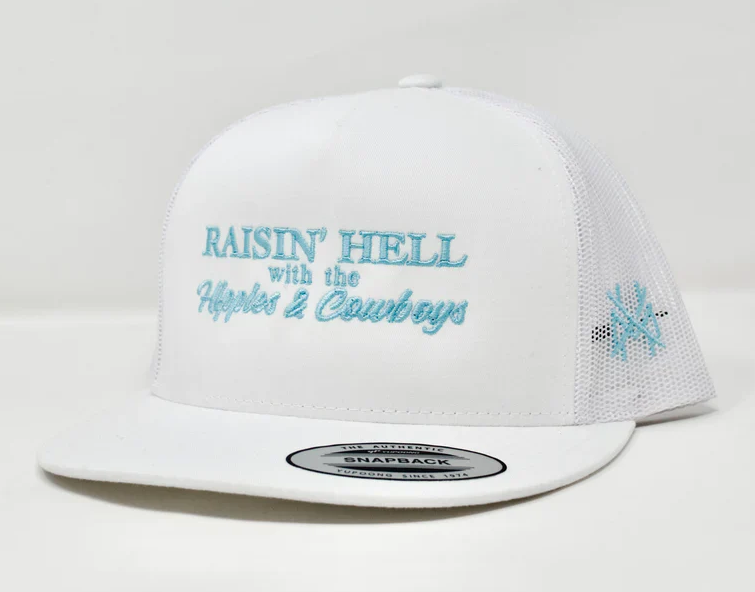MHC Raising Hell with the Hippies and Cowboys - White/Turquoise