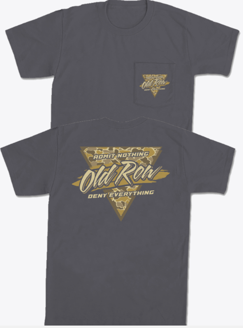 Camo Retro Triangle 2.0 Pocket Tee - Pepper