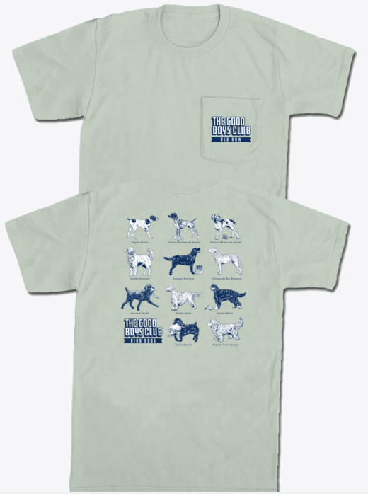 The GBC Bird Dogs Pocket Tee - Bay