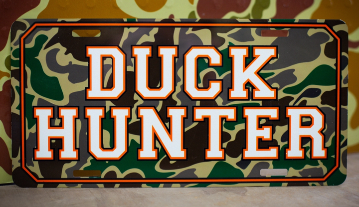 Duck Hunter Car Tag