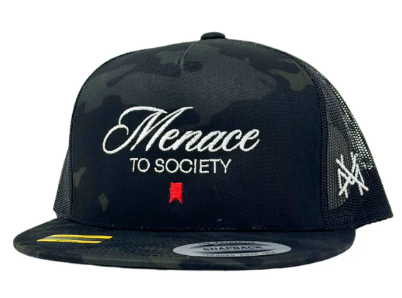 MHC Menace To Society Trucker Hat - Multicam Black