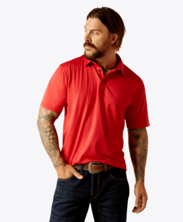 Charger 2.0 Fitted Polo - Haute Red
