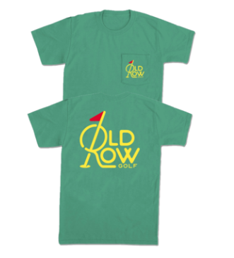 Old Row Golf Logo Pocket Tee - Green