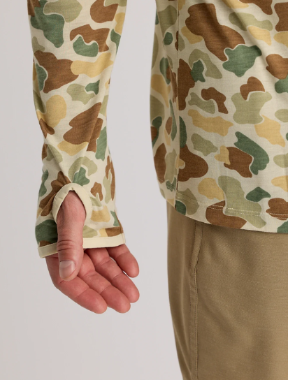 Men's Bamboo Lightweight Hoodie - Vintage Camo