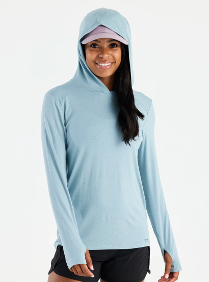 Women's Bamboo Shade Hoodie II - Ocean Mist