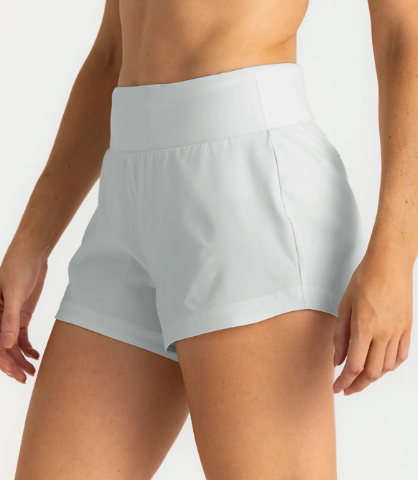 Women's Bamboo-Lined Active Breeze Short – 3" - Sky Gray