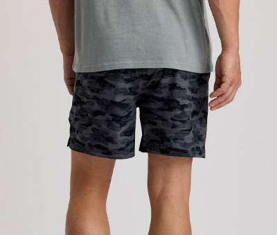 Men's Lined Active Breeze Short - 5.5" - Seasmoke Camo Black