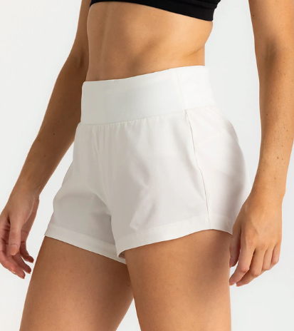 Women's Bamboo-Lined Active Breeze Short – 3" - Sea Salt