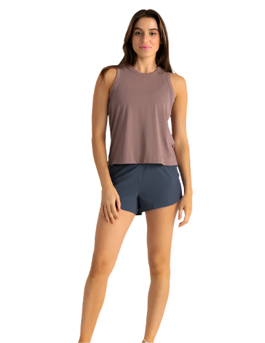 Women's Bamboo-Lined Active Breeze Short – 3" - Blue Dusk II