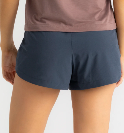 Women's Bamboo-Lined Active Breeze Short – 3" - Blue Dusk II