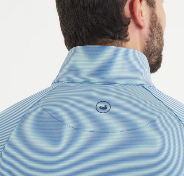 Southampton Performance Quarter Zip - Stripes - Navy & Mint