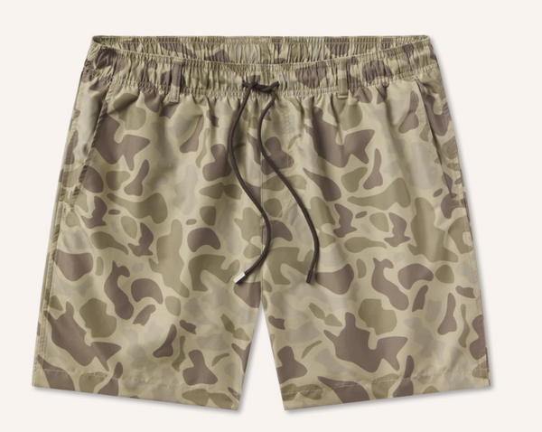 La Costa Lined Swim Trunk - Dark Brown Camo