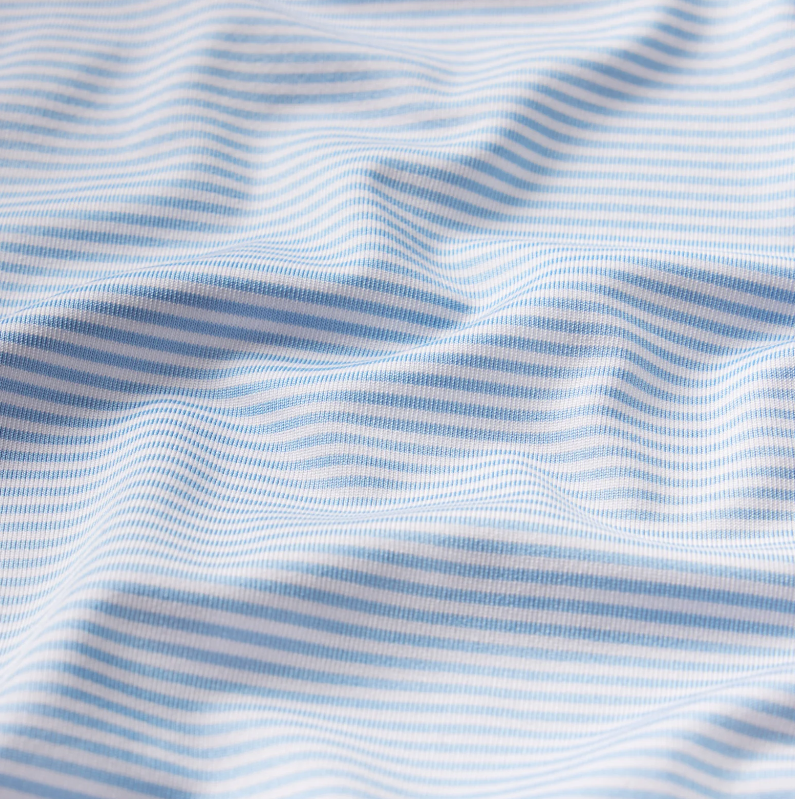 Bermuda Performance Polo - Hampton Stripe - Blue & White