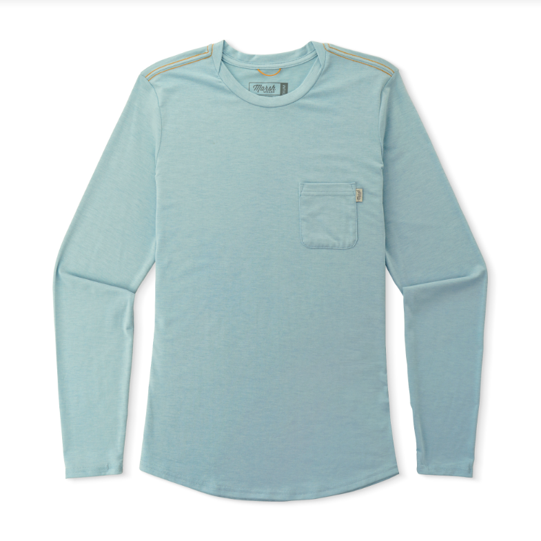Women's Buxton LS Tee - Cloud Heather