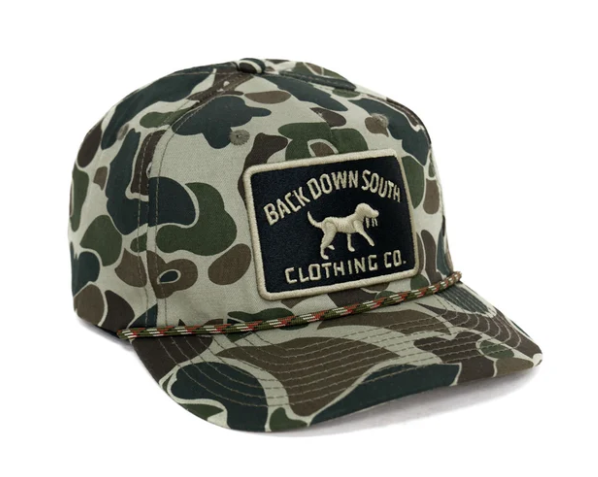 Old School Camo Rope Hat
