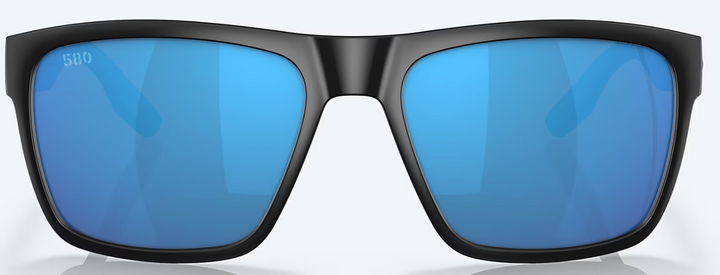 Costa Paunch XL Polarized Sunglasses Black Blue Mirror 580G