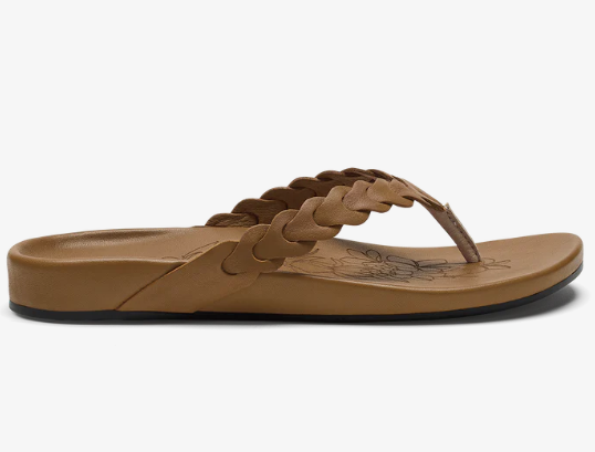 Lei Leather Sandals - Tan