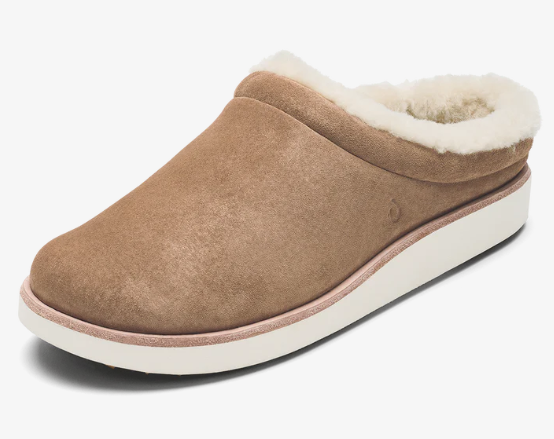 Mani  Leather Mule Slippers - Tan/Golden Sand