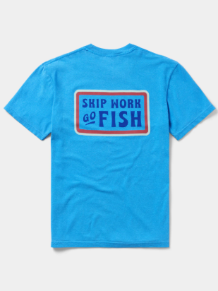 Skip Work Tee - Vintage Royal