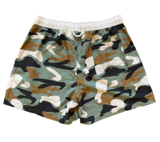Street To Swim Shorts - Natural Camo