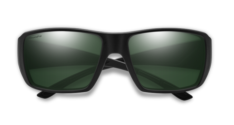 Guide's Choice XL Matte Black + ChromaPop Polarized Gray Green Lens
