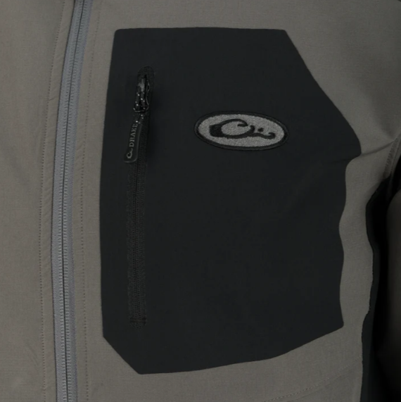 Rain Brake Lightweight Solid Softshell Jacket - Old School Black