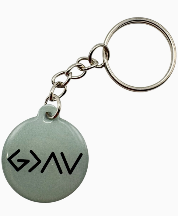 Tap To Pray™ - Prayer Tag Keychains - Mint + Cross